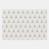 Wiskunde kerstbomen inpakpapier vel (Voorkant)