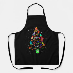 Wiskunde kerstboomcadeau schort