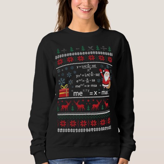 Wiskunde kerstkeuken shirt (Voorkant)