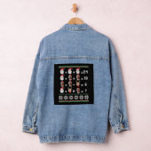 Wiskunde kerstleraar denim jacket (Hangar)