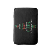 Wiskunde Kerstleraar Elf Gift-design Badmat (Voorkant Verticaal)