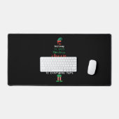 Wiskunde Kerstleraar Elf Gift-design Bureaumat (Keyboard & Muis)
