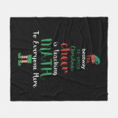 Wiskunde Kerstleraar Elf Gift-design Fleece Deken (Voorkant (Horizontaal))