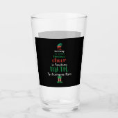 Wiskunde Kerstleraar Elf Gift-design Glas (Voorkant)
