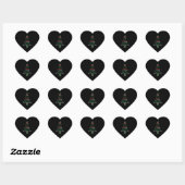 Wiskunde Kerstleraar Elf Gift-design Hart Sticker (Vel)