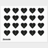 Wiskunde Kerstleraar Elf Gift-design Hart Sticker (Vel)