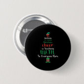 Wiskunde Kerstleraar Elf Gift-design Ronde Button 5,7 Cm (Voorkant /achterkant)