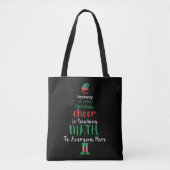 Wiskunde Kerstleraar Elf Gift-design Tote Bag (Voorkant)