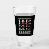 Wiskunde Kerstleraar GREYHOUND Glas (Voorkant)