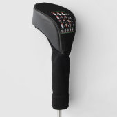 Wiskunde Kerstleraar GREYHOUND Golfheadcover (Schuin)