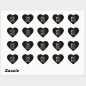 Wiskunde Kerstleraar GREYHOUND Hart Sticker (Vel)