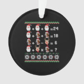Wiskunde kerstleraar ornament (voorkant)
