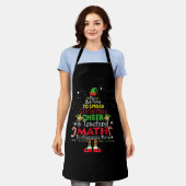 Wiskunde Kerstleraar Shirt Elf met kerstmis Schort (Gedragen)