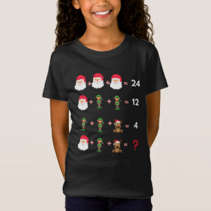 Wiskunde Kerstleraar Shirt Quiz T-Shirt