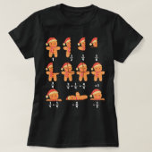 Wiskunde Kerstmis Gingerbrood Mathemaleraar Nerd T-shirt (Design voorkant)