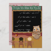 Wiskunde Kerstwens Feestdagenkaart (Voorkant / Achterkant)