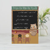 Wiskunde Kerstwens Feestdagenkaart (Staand voorkant)