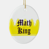 Wiskunde King Keramisch Ornament (Rechts)