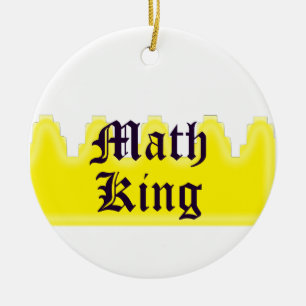 Wiskunde King Keramisch Ornament