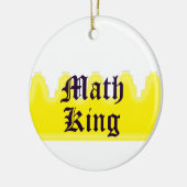 Wiskunde King Keramisch Ornament (Links)