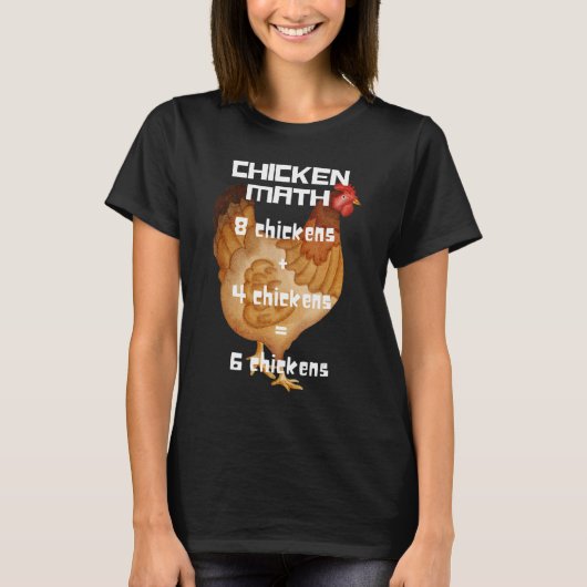 Wiskunde kippen t-shirt (Voorkant)