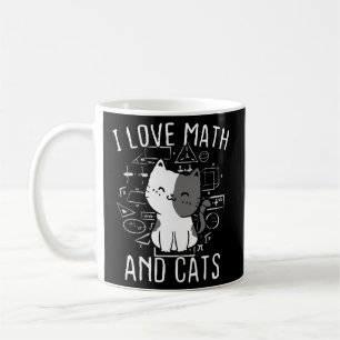 Wiskunde Kitty Cat I Love Wiskunde and Cats Mathem Koffiemok