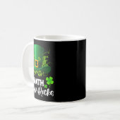 Wiskunde Klavertjes St. Patrick's Dag School Koffiemok (Voorkant links)