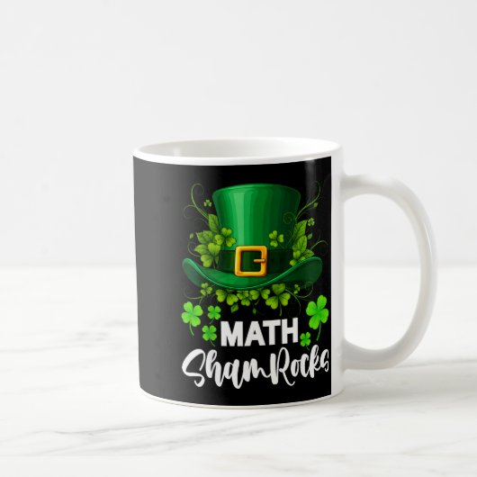 Wiskunde Klavertjes St. Patrick's Dag School Koffiemok (Rechts)