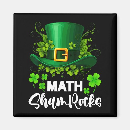 Wiskunde Klavertjes St. Patrick's Dag School  Magneet (Voorkant)