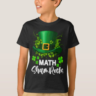 Wiskunde Klavertjes St. Patrick's Dag School T-shirt