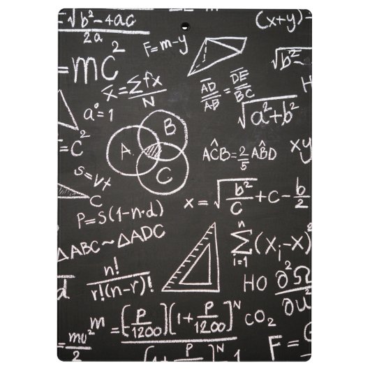 wiskunde klembord (Achterkant)