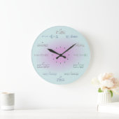 Wiskunde klok (groen-paarse gradiënt) (Huis)