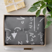 Wiskunde krabbels tissuepapier (Geschenk)