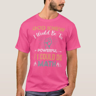 Wiskunde Krachtige Nerd Geek Algebra Circles Ironi T-shirt