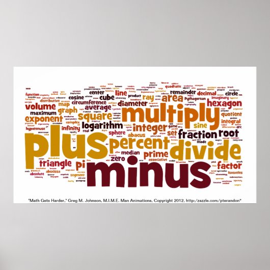 Wiskunde krijgt harder poster (Voorkant)