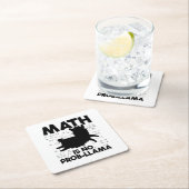 Wiskunde Lama | wiskunde leraar school Gift Idee Kartonnen Onderzetters (Insitu)