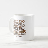 Wiskunde Leerkrachten Gift Koffiemok (Voorkant links)