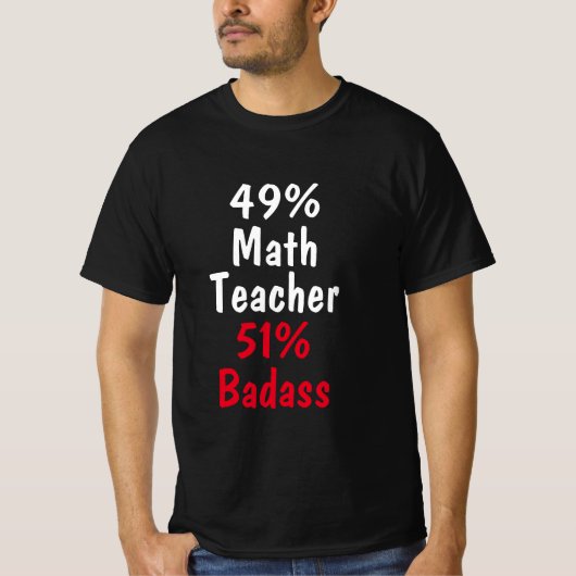 Wiskunde Leerlinge Badass T-shirt (Voorkant)