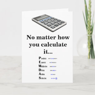 Wiskunde Leerlingenwaardering Bedankkaart