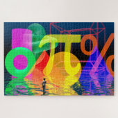 wiskunde legpuzzel (Horizontaal)