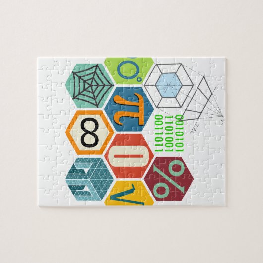 wiskunde legpuzzel (Horizontaal)