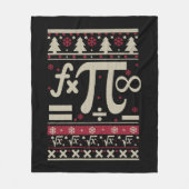 Wiskunde lelijke kerst fleece deken (Voorkant)