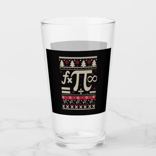Wiskunde lelijke kerst glas (Voorkant)