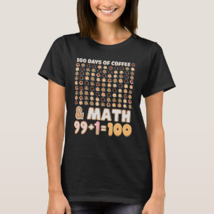 Wiskunde Leraar 100e Dag van de Schoolvergelijking T-shirt