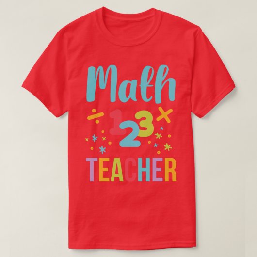 Wiskunde leraar 1 t-shirt (Design voorkant)