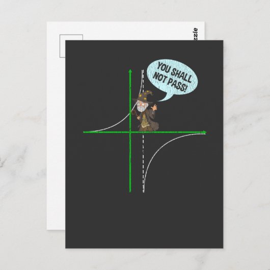 Wiskunde leraar algebra-functie wiskundestudenten briefkaart (Voorkant / Achterkant)