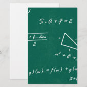 wiskunde leraar algebra geek briefpapier (Voorkant / Achterkant)