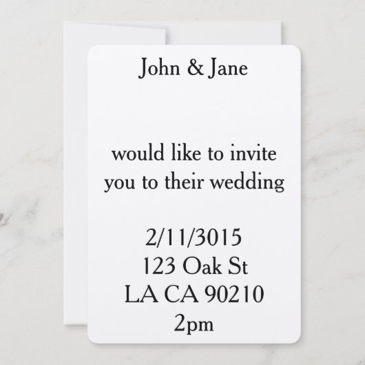 wiskunde leraar algebra geek bruiloft uitnodiginge kaart (Achterkant)