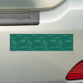 wiskunde leraar algebra geek bumpersticker (Op auto)