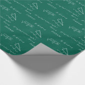 wiskunde leraar algebra geek cadeaupapier (Hoek)